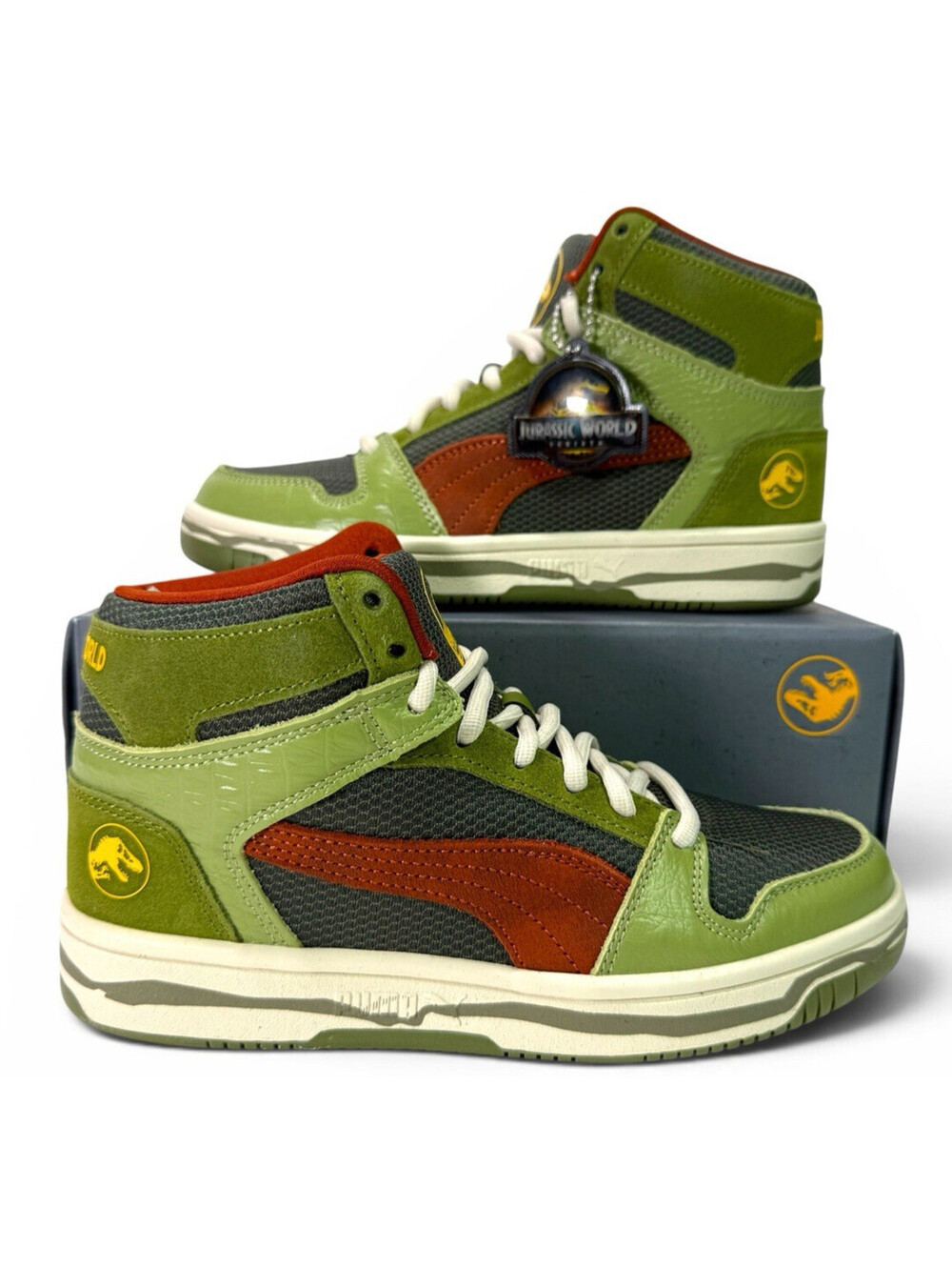 PUMA Jurassic World Park Rebound Basketball Shoe 406015 01 Junior Big Kid 5